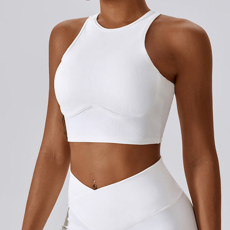 Buddha Stonesノースリーブ クロップ タンクトップ フレアパンツ スポーツ フィットネス ヨガ