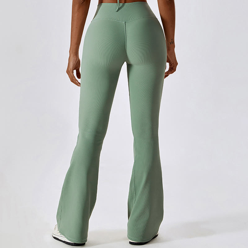 Buddha Stonesノースリーブ クロップ タンクトップ フレアパンツ スポーツ フィットネス ヨガ