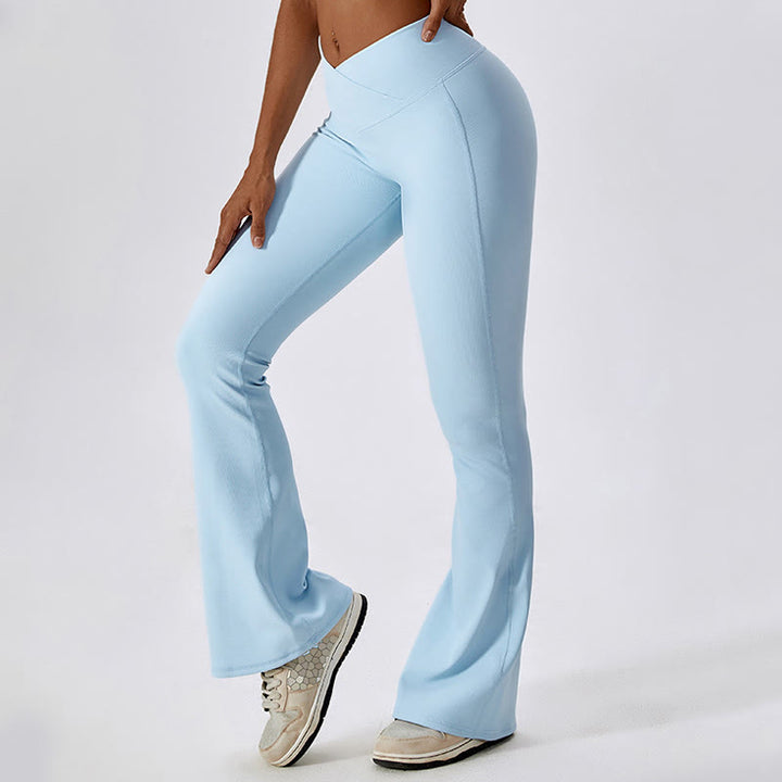 Buddha Stonesノースリーブ クロップ タンクトップ フレアパンツ スポーツ フィットネス ヨガ