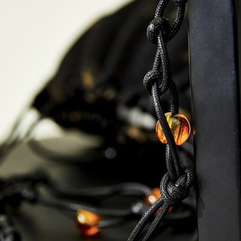 Buddha Stonesイエロー 竹の葉柄 アセテート クロスボディバッグ ショルダーバッグ