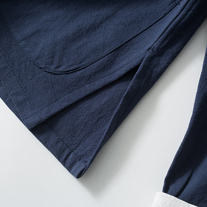 Buddha Stonesカエルボタン 中国唐装シャツ コットンリネン メンズジャケット 衣類 - image 10