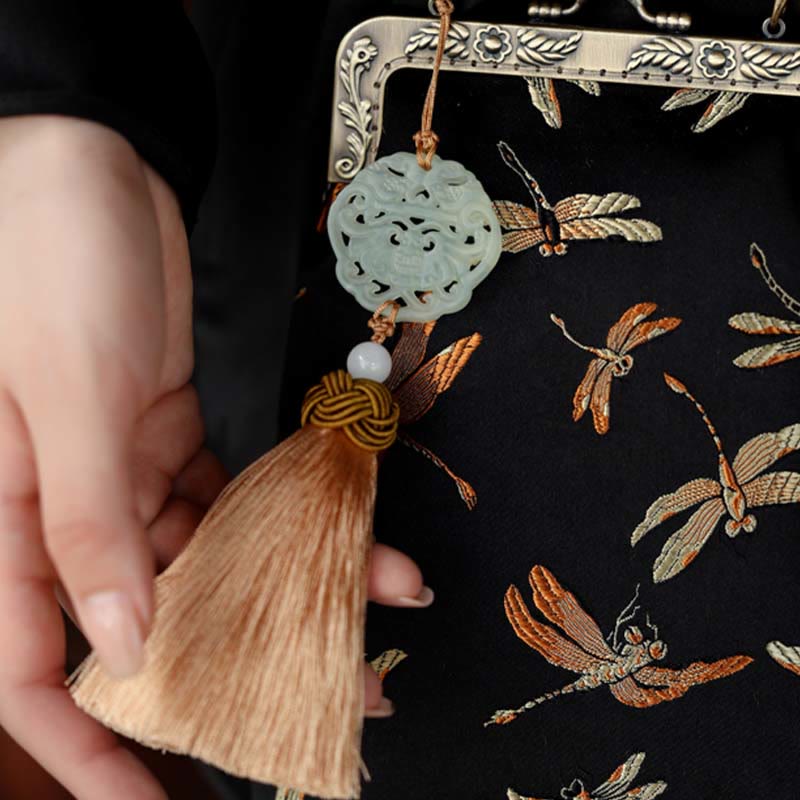 Buddha Stonesの小さなトンボのメタルチェーンクロスボディバッグショルダーバッグ携帯電話バッグ