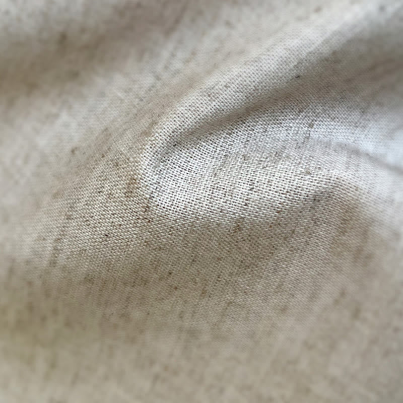 Buddha Stones無地 メンズ 半袖 ボタン リネン シャツ