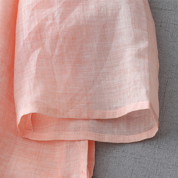 Buddha Stones無地 フロッグボタン 七分袖 ダブルレイヤー コットンリネンシャツ - image 22