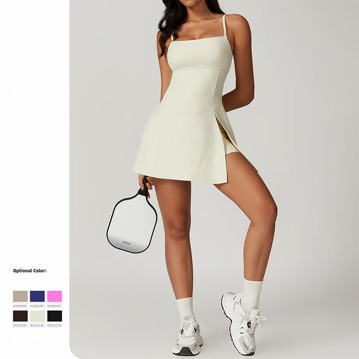 Buddha Stones無地 バックレス テニス ヨガ レディース スポーツドレス - image 8