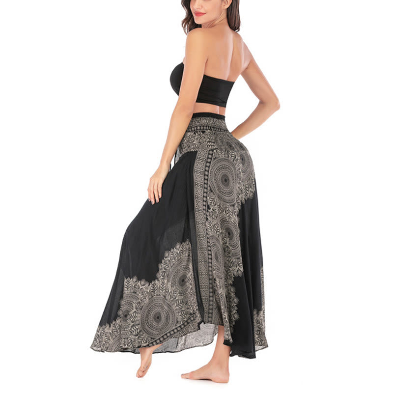 Buddha Stonesのツースタイルウェア、ボヘミアンマンダラフラワービーチスカートドレス - image 17