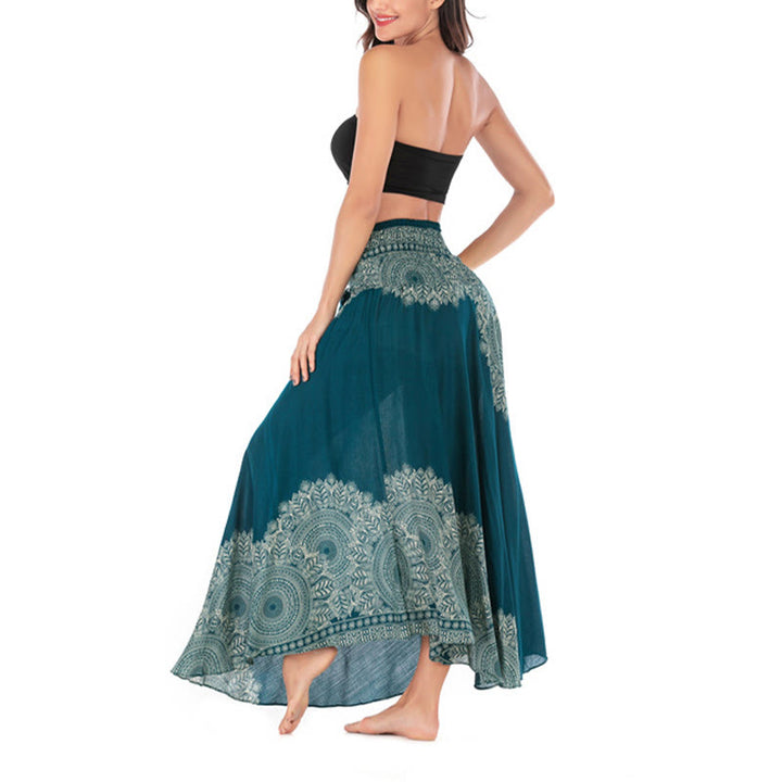 Buddha Stonesのツースタイルウェア、ボヘミアンマンダラフラワービーチスカートドレス - image 7