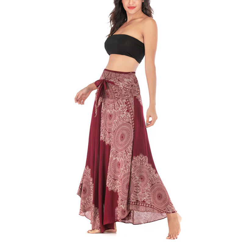 Buddha Stonesのツースタイルウェア、ボヘミアンマンダラフラワービーチスカートドレス - image 24