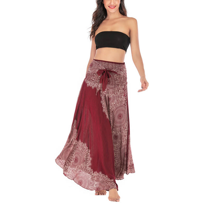 Buddha Stonesのツースタイルウェア、ボヘミアンマンダラフラワービーチスカートドレス - image 22