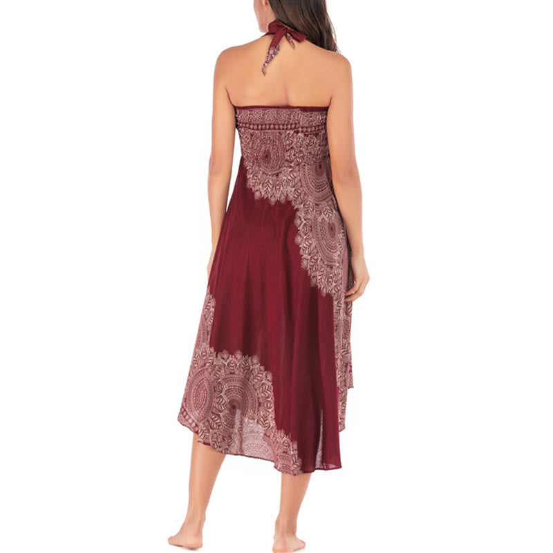 Buddha Stonesのツースタイルウェア、ボヘミアンマンダラフラワービーチスカートドレス - image 29