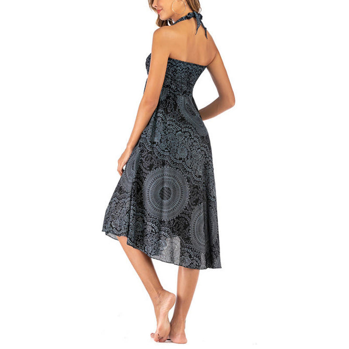 Buddha Stonesの2つのスタイルで着るボヘミアンコンパスローズフラワースカートドレス - image 49