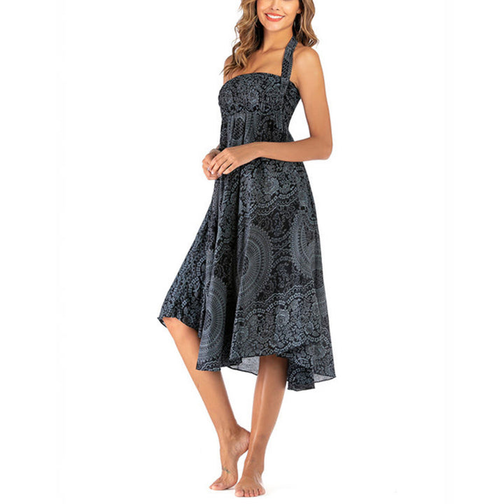 Buddha Stonesの2つのスタイルで着るボヘミアンコンパスローズフラワースカートドレス - image 48