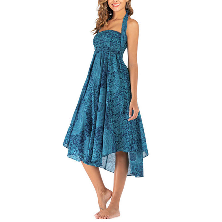 Buddha Stonesの2つのスタイルで着るボヘミアンコンパスローズフラワースカートドレス - image 15