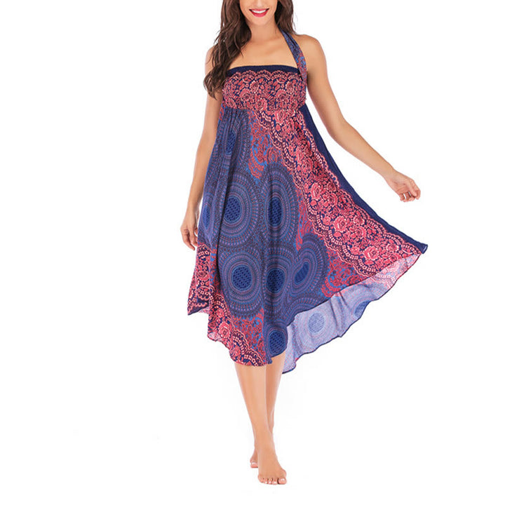 Buddha Stonesツースタイルウェア ボヘミアンコンパスローズフラワーレースアップスカートドレス - image 12