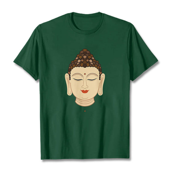 Buddha Stones瞑想仏陀Tシャツ - フォレストグリーン - 2XL - image 10