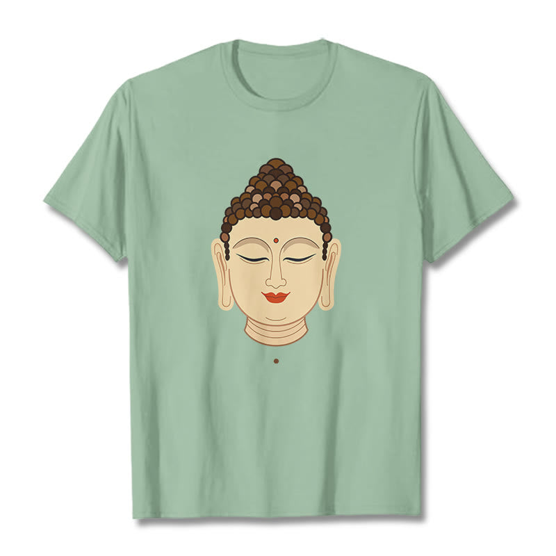 Buddha Stones瞑想仏陀Tシャツ - ペールグリーン - 2XL - image 14