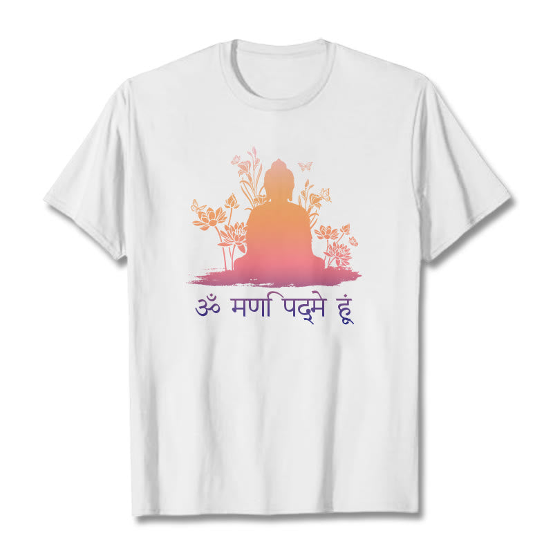 Buddha Stonesサンスクリット語 OM NAMAH SHIVAYA Tee Tシャツ - 白 - 2XL - image 1