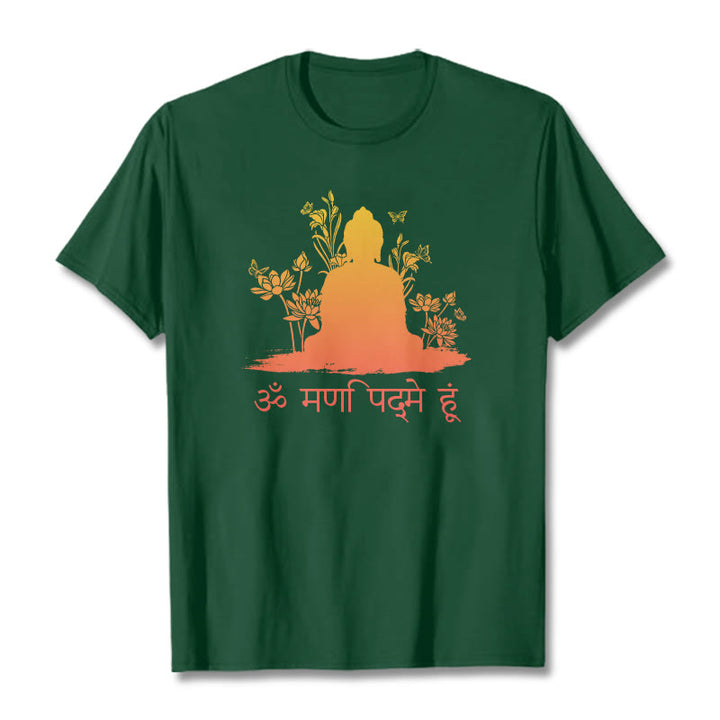 Buddha Stonesサンスクリット語 OM NAMAH SHIVAYA Tee Tシャツ - フォレストグリーン - 2XL - image 11