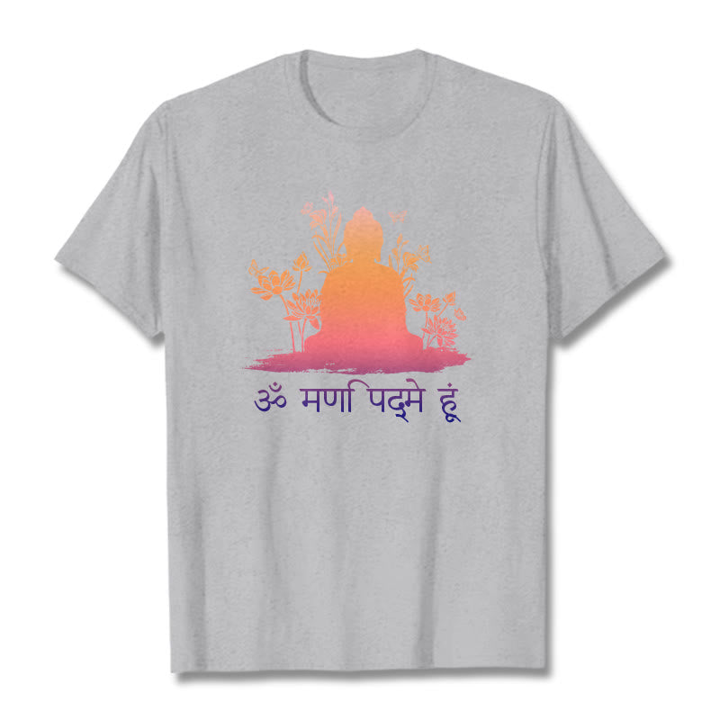 Buddha Stonesサンスクリット語 OM NAMAH SHIVAYA Tee Tシャツ - ライトグレー - 2XL - image 20