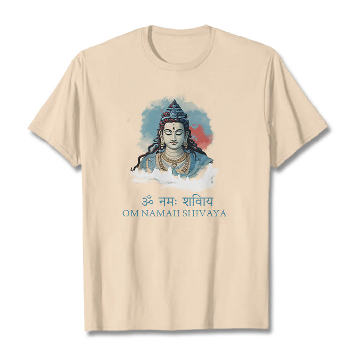 Buddha Stonesサンスクリット語 OM NAMAH SHIVAYA カラフルな雲 T シャツ - ビスク - 2XL - image 9