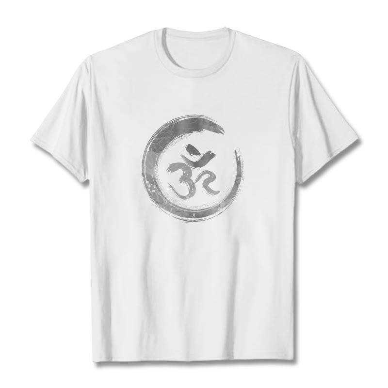 Buddha Stones OM マントラ サンスクリット T シャツ - 白 - 2XL - image 5