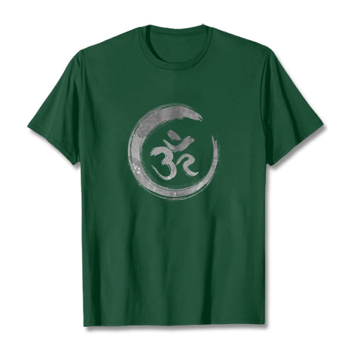 Buddha Stones OM マントラ サンスクリット T シャツ - フォレストグリーン - 2XL - image 10
