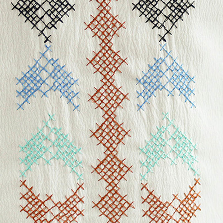 Buddha Stonesレトロ刺繍 Vネック タッセル タンクトップ - image 9