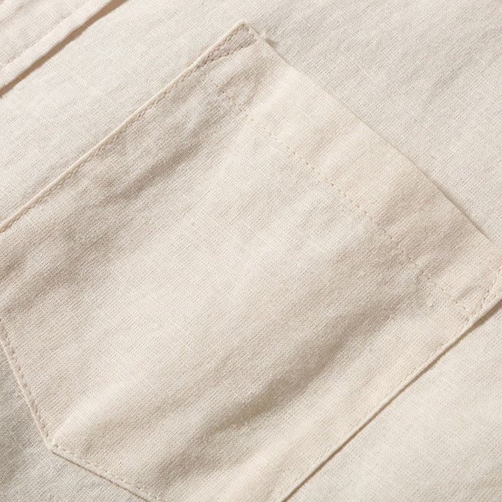 Buddha Stonesサマー メンズ 半袖 ボタンダウン コットンリネンシャツ - image 9