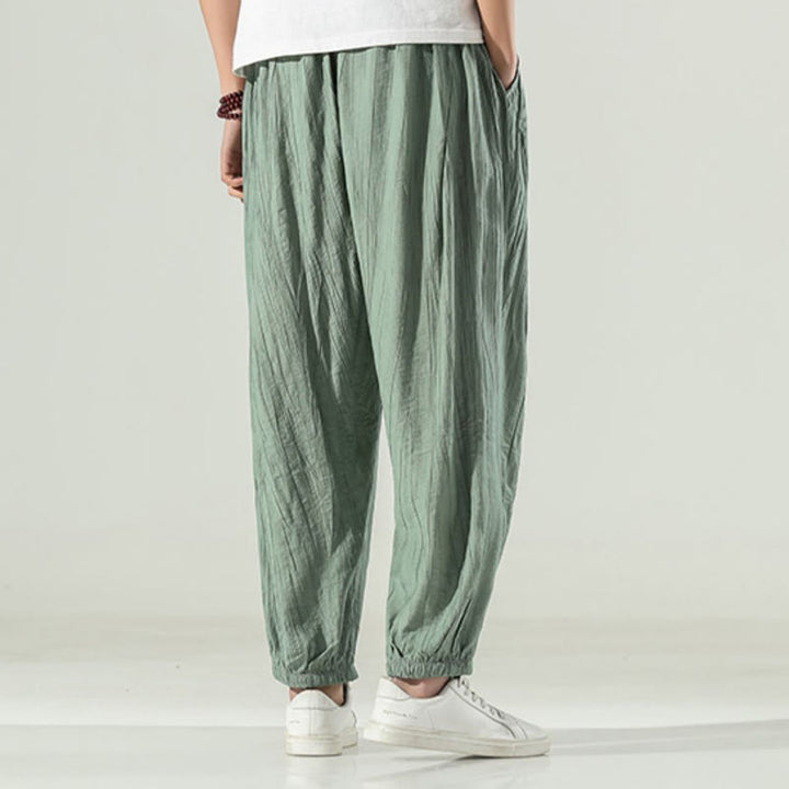 Buddha Stonesコットン メンズ ドローストリング ハーレムパンツ ポケット付き - image 11
