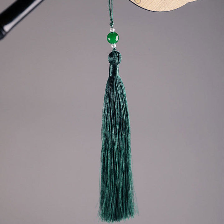 Buddha Stones手作り竹千里山河川長柄携帯扇風機