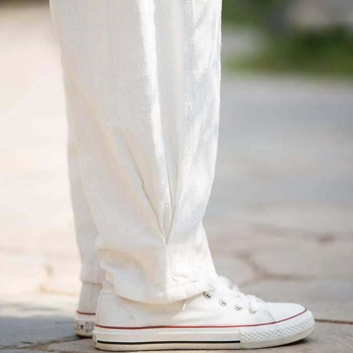 Buddha Stonesカジュアル ラミー リネン コットン ヨガパンツ ポケット付き - image 13