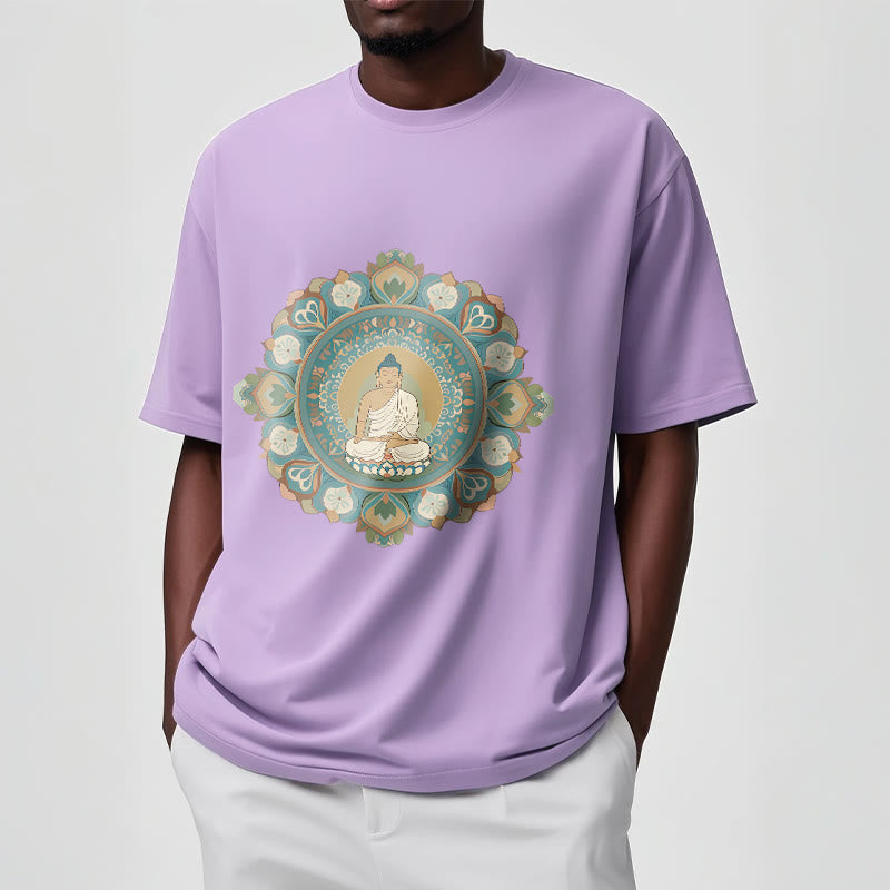 Buddha Stones曼荼羅花仏Tシャツ - image 17