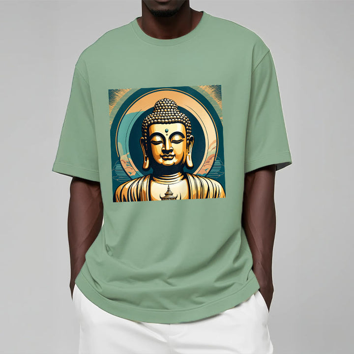 Buddha StonesオーラゴールデンブッダTシャツ - image 15