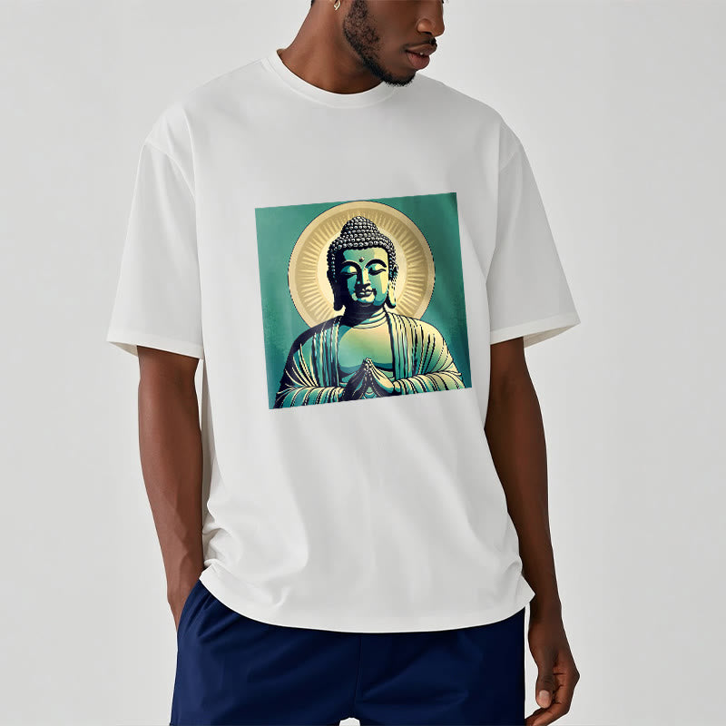 Buddha StonesオーラグリーンブッダTシャツ - image 4