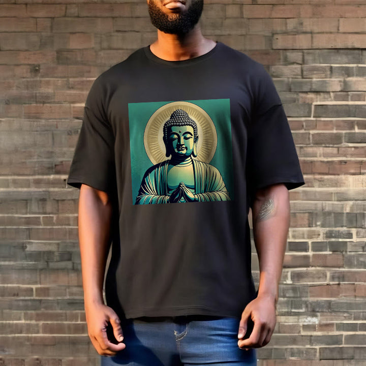 Buddha StonesオーラグリーンブッダTシャツ - image 8