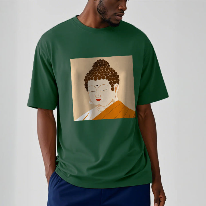 Buddha Stones目を閉じてリラックス 仏陀Tシャツ - image 11