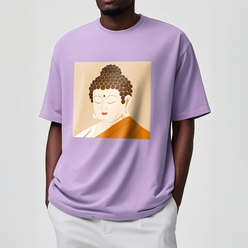 Buddha Stones目を閉じてリラックス 仏陀Tシャツ - image 17