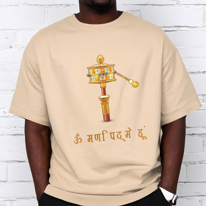 Buddha Stonesサンスクリット語 OM NAMAH SHIVAYA祈祷ホイールTシャツ Tシャツ - image 11