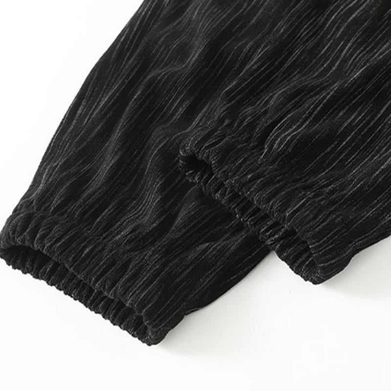 Buddha Stonesプラスサイズ 夏 無地デザイン ドローストリング メンズ ストレートレッグパンツ ポケット付き - image 9