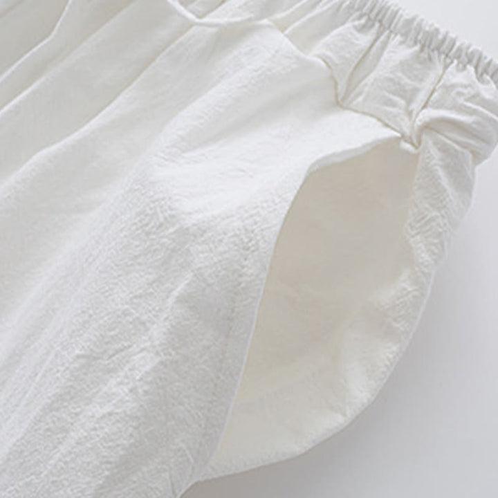 Buddha Stones瞑想カエルボタン唐草長袖シャツパンツメンズスーツ - image 10