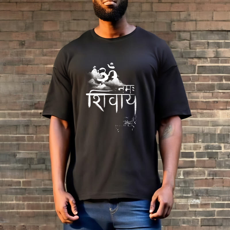 Buddha StonesOM NAMAH SHIVAYA マウンテンコットンTシャツ - image 4