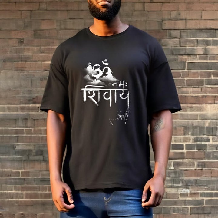 Buddha StonesOM NAMAH SHIVAYA マウンテンコットンTシャツ - image 4