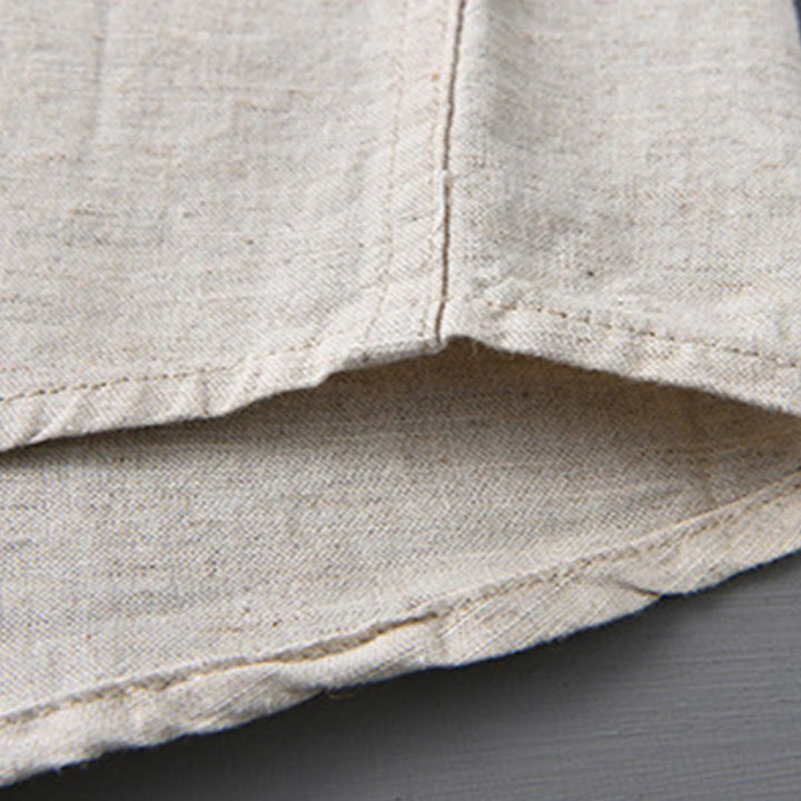 Buddha Stonesメンズ 長袖 ターンダウンカラー ポケット付き 純色 快適コットンシャツ - image 11