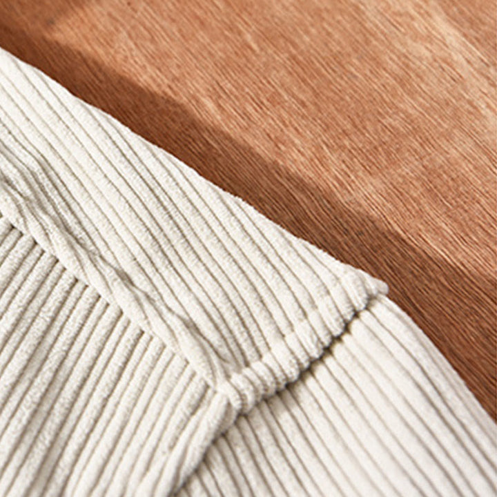 Buddha Stonesメンズ 長袖 フリース 裏地 ポケット付き コーデュロイ 快適シャツ - image 4