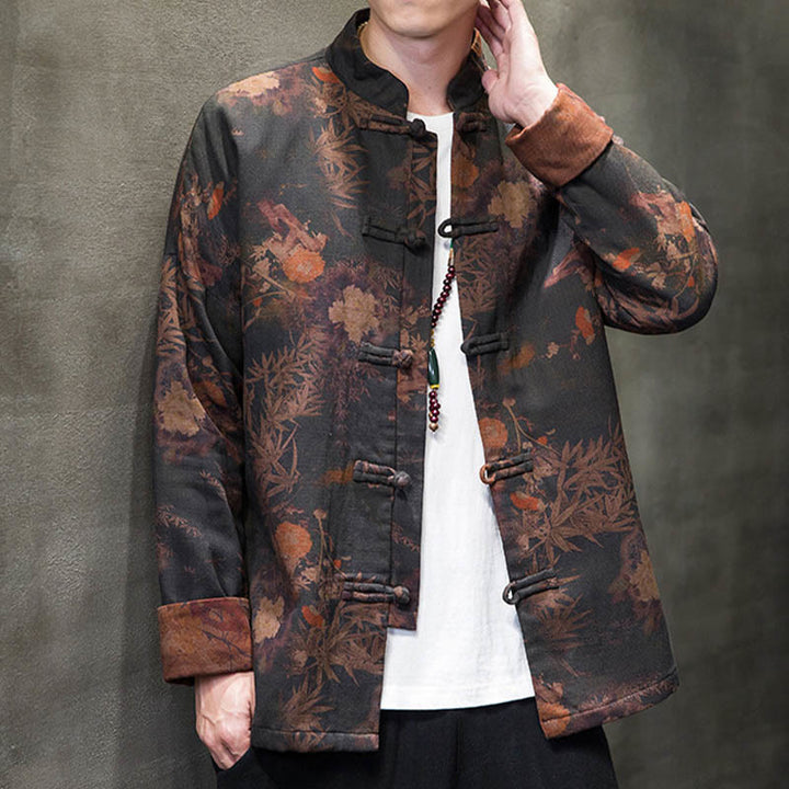 Buddha Stonesカエルボタン 中国唐装 ロングシャツ コットン メンズ ジャケット 衣類 - image 6