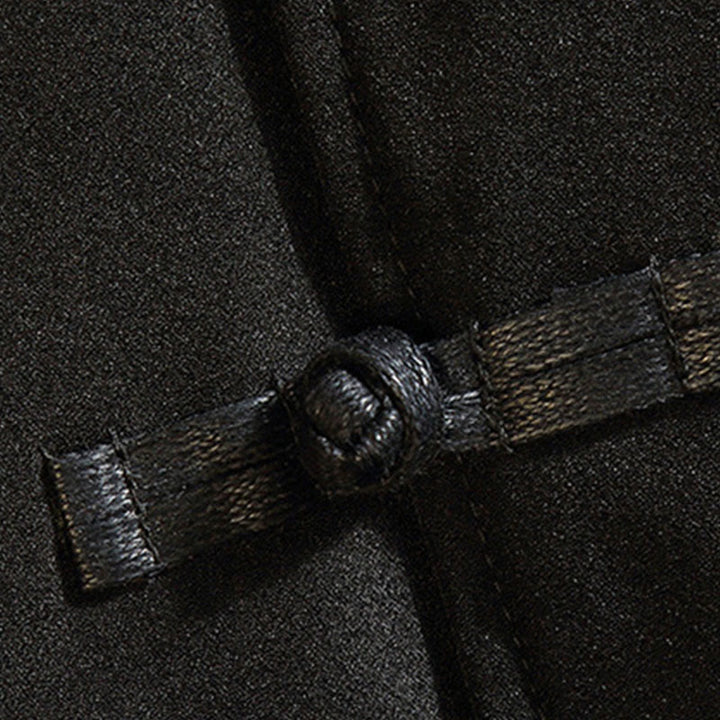 Buddha Stones刺繍龍鳳凰カジュアルフロッグボタンコットンメンズジャケットシャツ服 - image 6