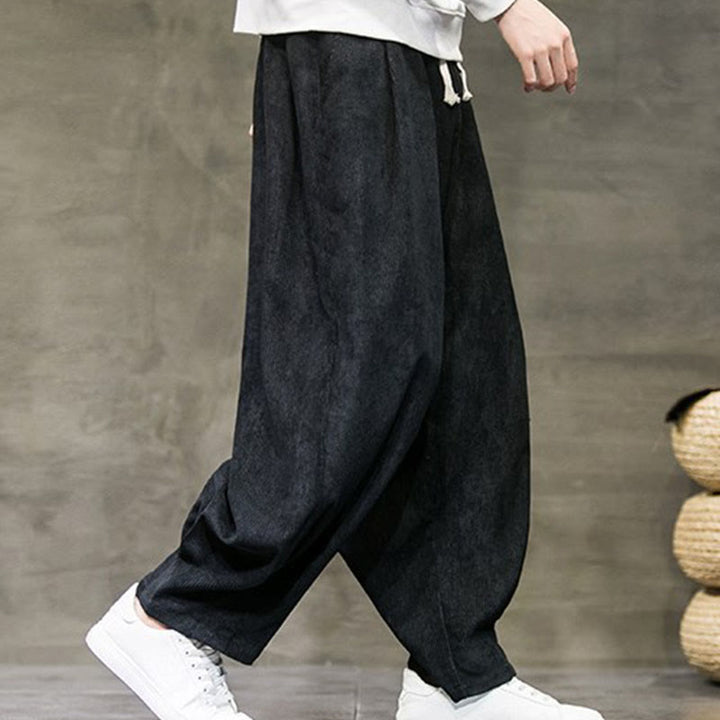 Buddha Stonesカジュアル 無地 コットン ブルマー メンズ パンツ ポケット付き - image 1