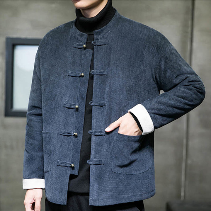 Buddha Stones無地 カエルボタン コットン メンズ ジャケット シャツ 衣類 - image 13