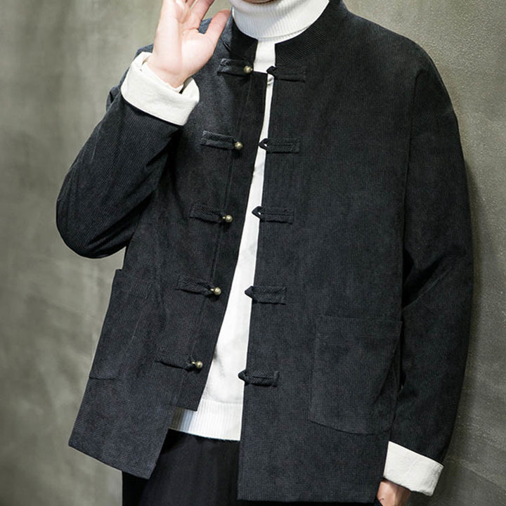 Buddha Stones無地 カエルボタン コットン メンズ ジャケット シャツ 衣類 - image 2