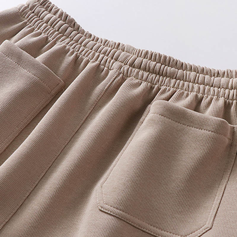 Buddha Stones無地 コットンフリース ドレープ メンズ パンツ ポケット付き